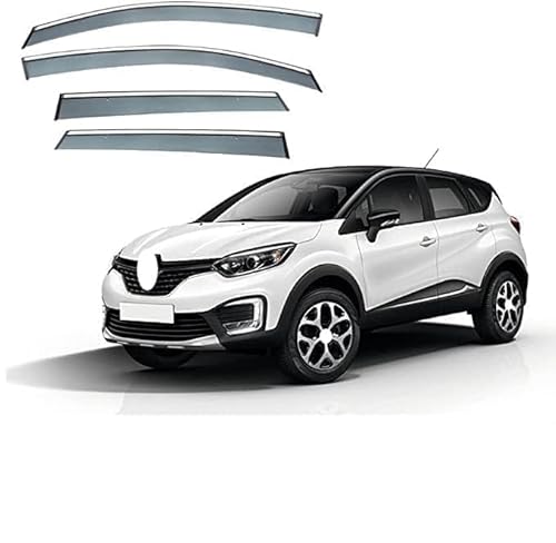 Windabweiser Regenabweiser für Renault CAPTUR 2015-2019,Autofenster Wetterschutz Integrierten Deflektoren,Hochwertiges Sonnenschutz Autozubehör von WNFVYP