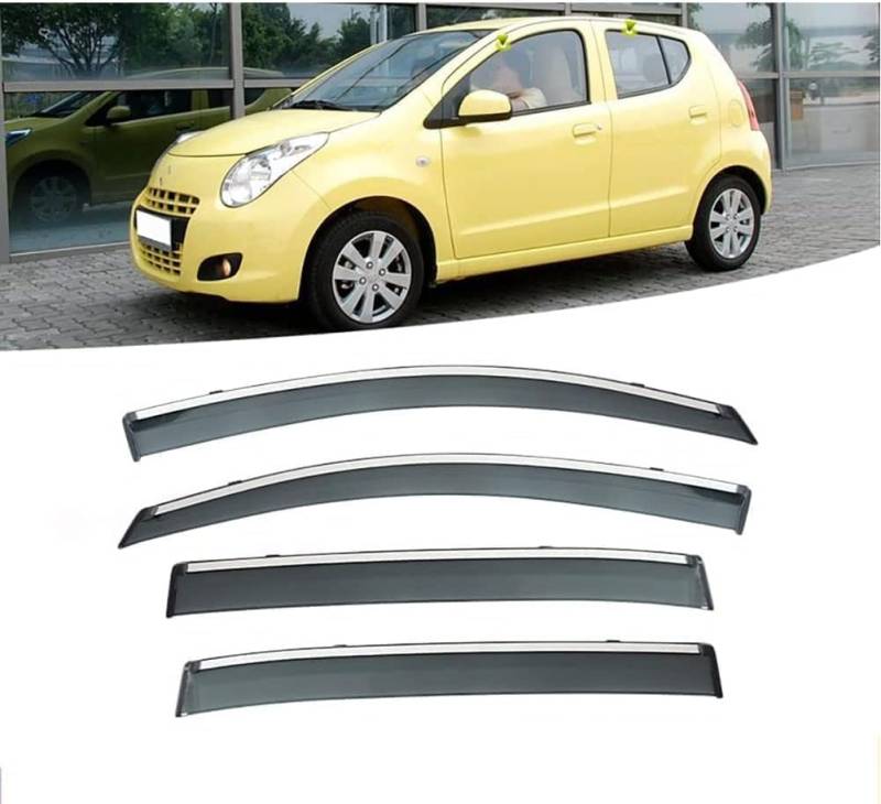 Windabweiser Regenabweiser für Suzuki Alto 2008-2016,Autofenster Wetterschutz Integrierten Deflektoren,Hochwertiges Sonnenschutz Autozubehör von WNFVYP