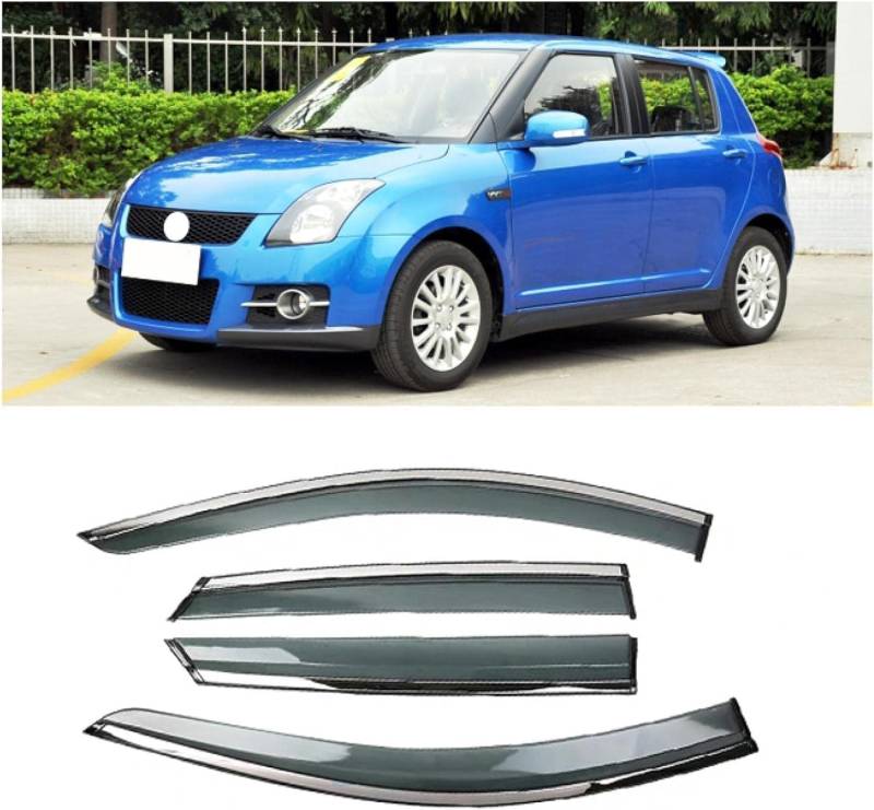 Windabweiser Regenabweiser für Suzuki Swift 2011-2012,Autofenster Wetterschutz Integrierten Deflektoren,Hochwertiges Sonnenschutz Autozubehör von WNFVYP