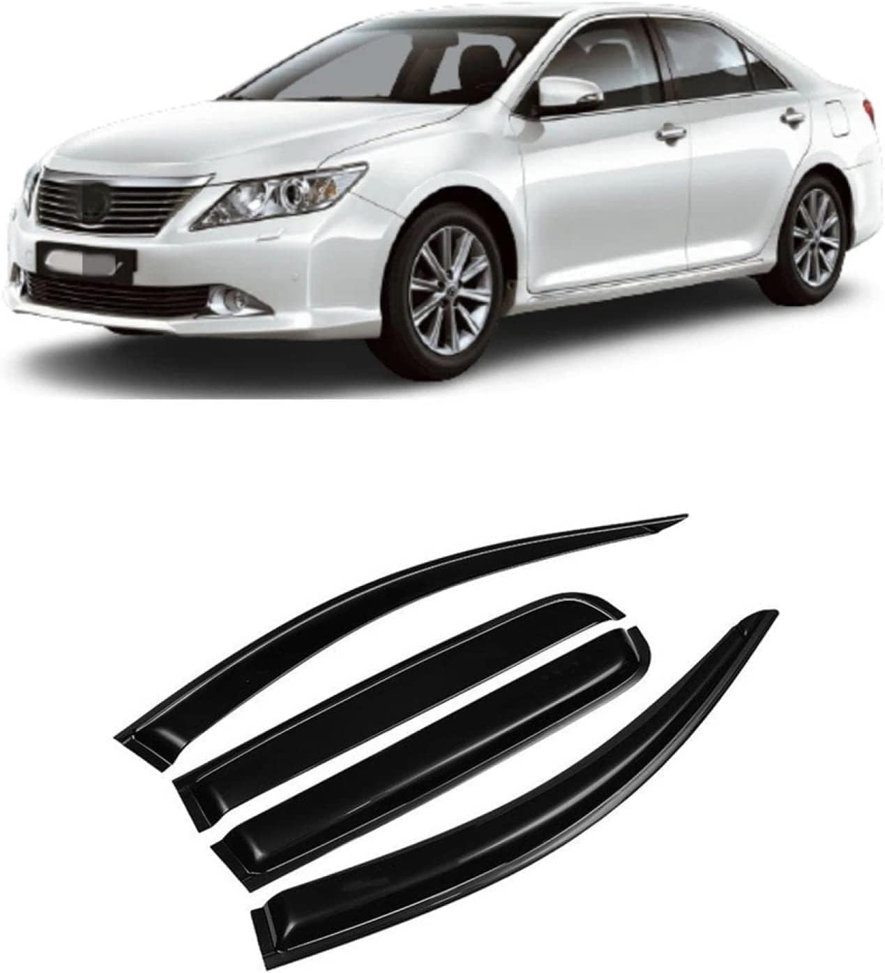 Windabweiser Regenabweiser für Toyota Camry 2012-2017,Autofenster Wetterschutz Integrierten Deflektoren,Hochwertiges Sonnenschutz Autozubehör Windabweiser Regenabweiser für Toyota Camry 2012-2017,Autofenster Wetterschutz Integrierten Deflektoren,Hochwertiges Sonnenschutz Autozubehör von WNFVYP