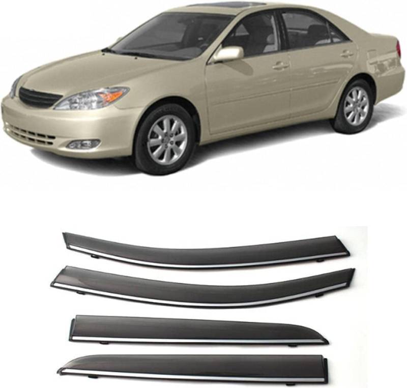Windabweiser Regenabweiser für Toyota Camry XV30 2002 2003 2004 2005 2006,Autofenster Wetterschutz Integrierten Deflektoren,Hochwertiges Sonnenschutz Autozubehör von WNFVYP