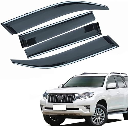 Windabweiser Regenabweiser für Toyota Prado 2010,Autofenster Wetterschutz Integrierten Deflektoren,Hochwertiges Sonnenschutz Autozubehör von WNFVYP