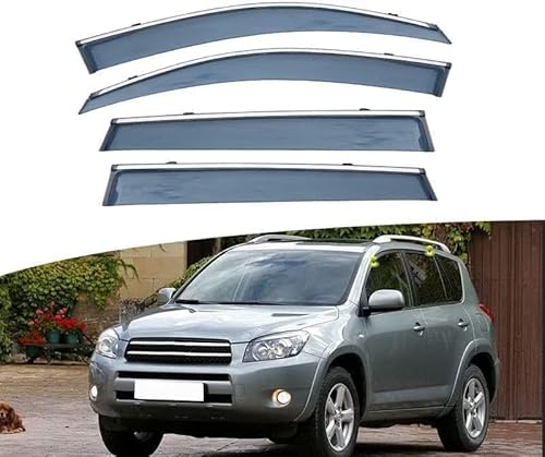 Windabweiser Regenabweiser für Toyota RAV4 2006-2012,Autofenster Wetterschutz Integrierten Deflektoren,Hochwertiges Sonnenschutz Autozubehör von WNFVYP