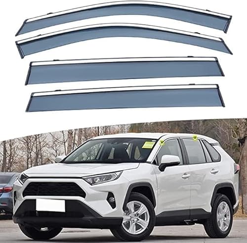 Windabweiser Regenabweiser für Toyota RAV4 2020+,Autofenster Wetterschutz Integrierten Deflektoren,Hochwertiges Sonnenschutz Autozubehör von WNFVYP