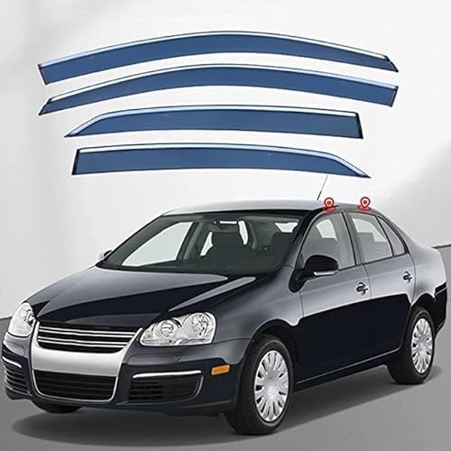 Windabweiser Regenabweiser für VW Sagitar 2006-2011,Autofenster Wetterschutz Integrierten Deflektoren,Hochwertiges Sonnenschutz Autozubehör von WNFVYP