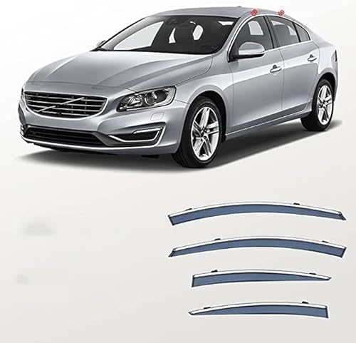 Windabweiser Regenabweiser für Volvo S60 2011-2019,Autofenster Wetterschutz Integrierten Deflektoren,Hochwertiges Sonnenschutz Autozubehör Windabweiser Regenabweiser für Volvo S60 2011-2019,Autofenster Wetterschutz Integrierten Deflektoren,Hochwertiges Sonnenschutz Autozubehör von WNFVYP