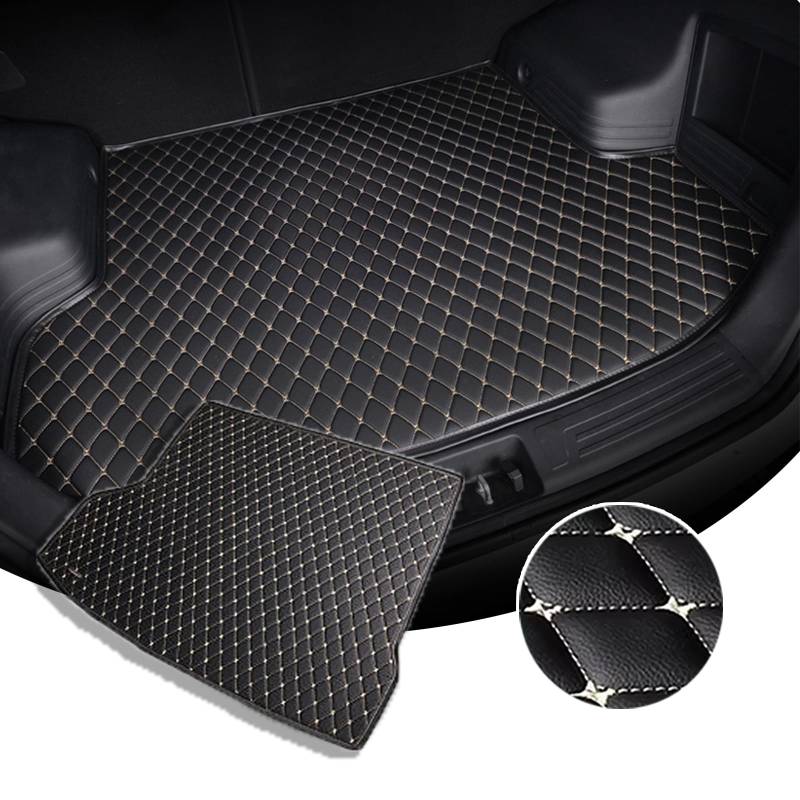 Kofferraumschutz für Acura CDX 2016-2021 - wasserdichte Oberfläche - Perfekt Passenden Kofferraummatte - rutschfeste Schutzmatte für Kofferraum Camping u.v.m.,Black-Beige von WNLIBO