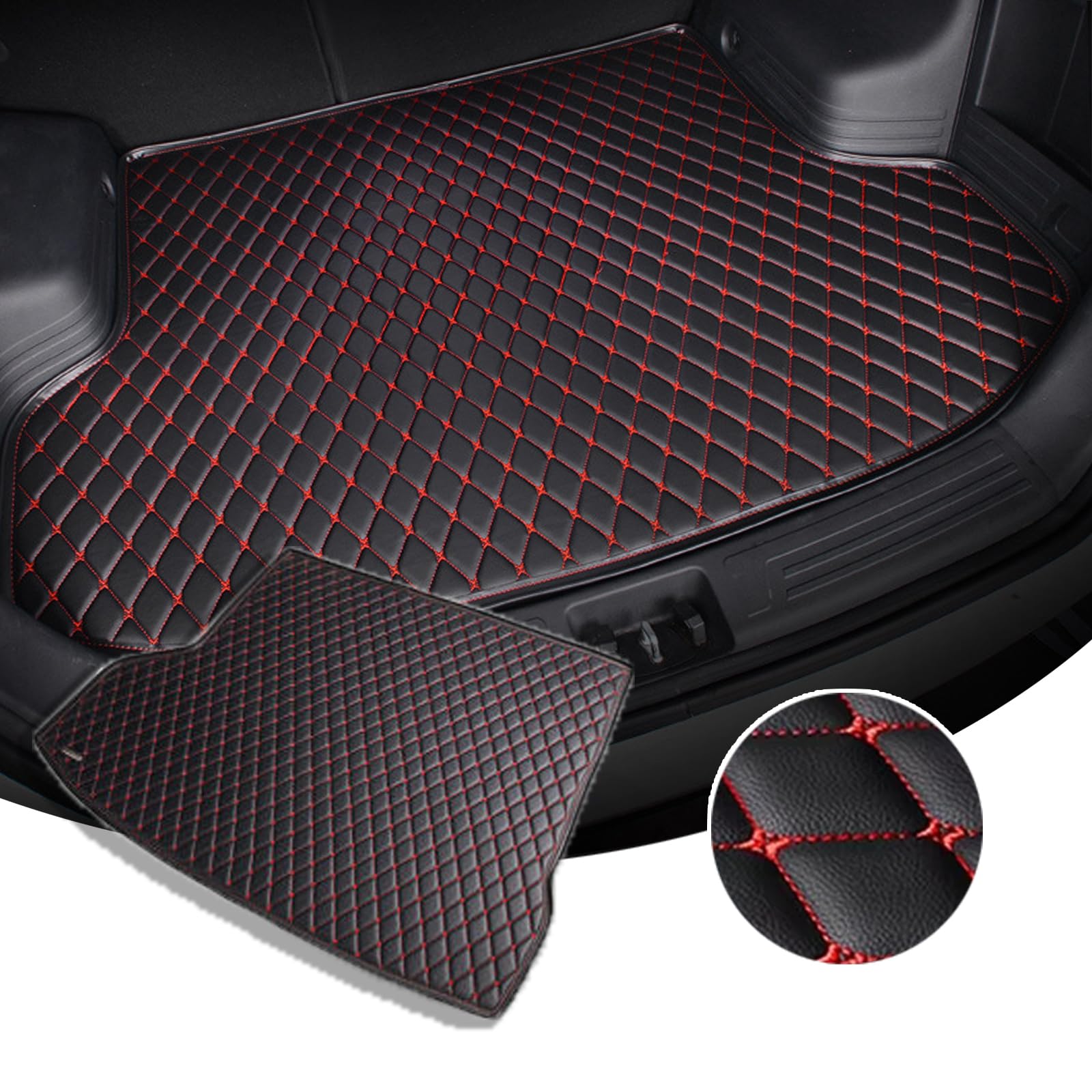 Kofferraumschutz für Acura CDX 2016-2021 - wasserdichte Oberfläche - Perfekt Passenden Kofferraummatte - rutschfeste Schutzmatte für Kofferraum Camping u.v.m.,Black-Red Kofferraumschutz für Acura CDX 2016-2021 - wasserdichte Oberfläche - Perfekt Passenden Kofferraummatte - rutschfeste Schutzmatte für Kofferraum Camping u.v.m.,Black-Red von WNLIBO