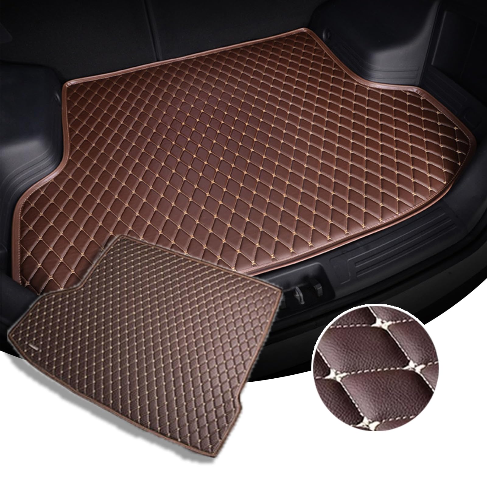 Kofferraumschutz für Acura RDX 2019-2020 - wasserdichte Oberfläche - Perfekt Passenden Kofferraummatte - rutschfeste Schutzmatte für Kofferraum Camping u.v.m.,Dark Brown Kofferraumschutz für Acura RDX 2019-2020 - wasserdichte Oberfläche - Perfekt Passenden Kofferraummatte - rutschfeste Schutzmatte für Kofferraum Camping u.v.m.,Dark Brown von WNLIBO