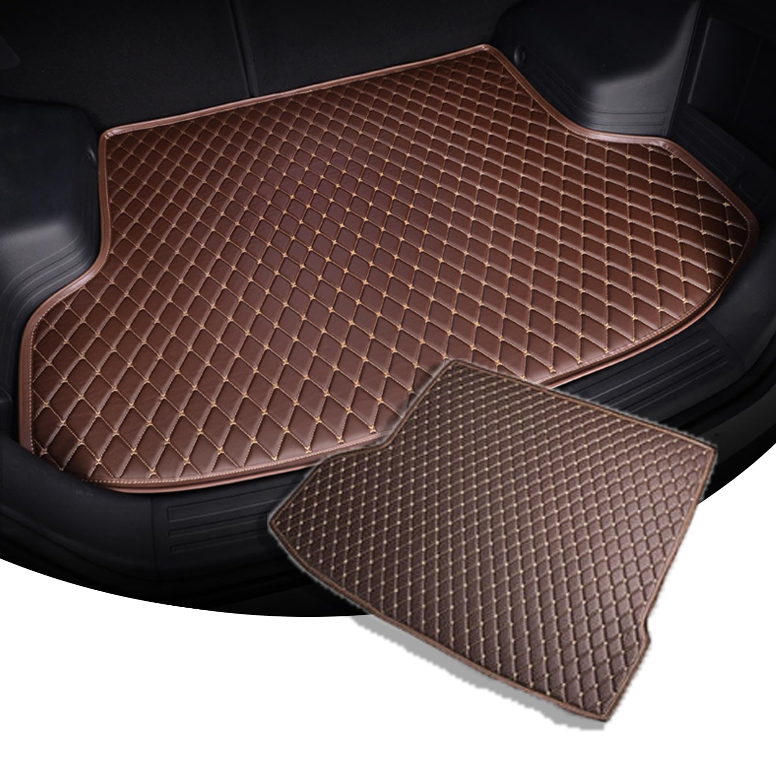 Kofferraumschutz für Genesis GV70 EV 2023-2024 - wasserdichte Oberfläche - Perfekt Passenden Kofferraummatte - rutschfeste Schutzmatte für Kofferraum Camping u.v.m.,Dark Brown Kofferraumschutz für Genesis GV70 EV 2023-2024 - wasserdichte Oberfläche - Perfekt Passenden Kofferraummatte - rutschfeste Schutzmatte für Kofferraum Camping u.v.m.,Dark Brown von WNLIBO