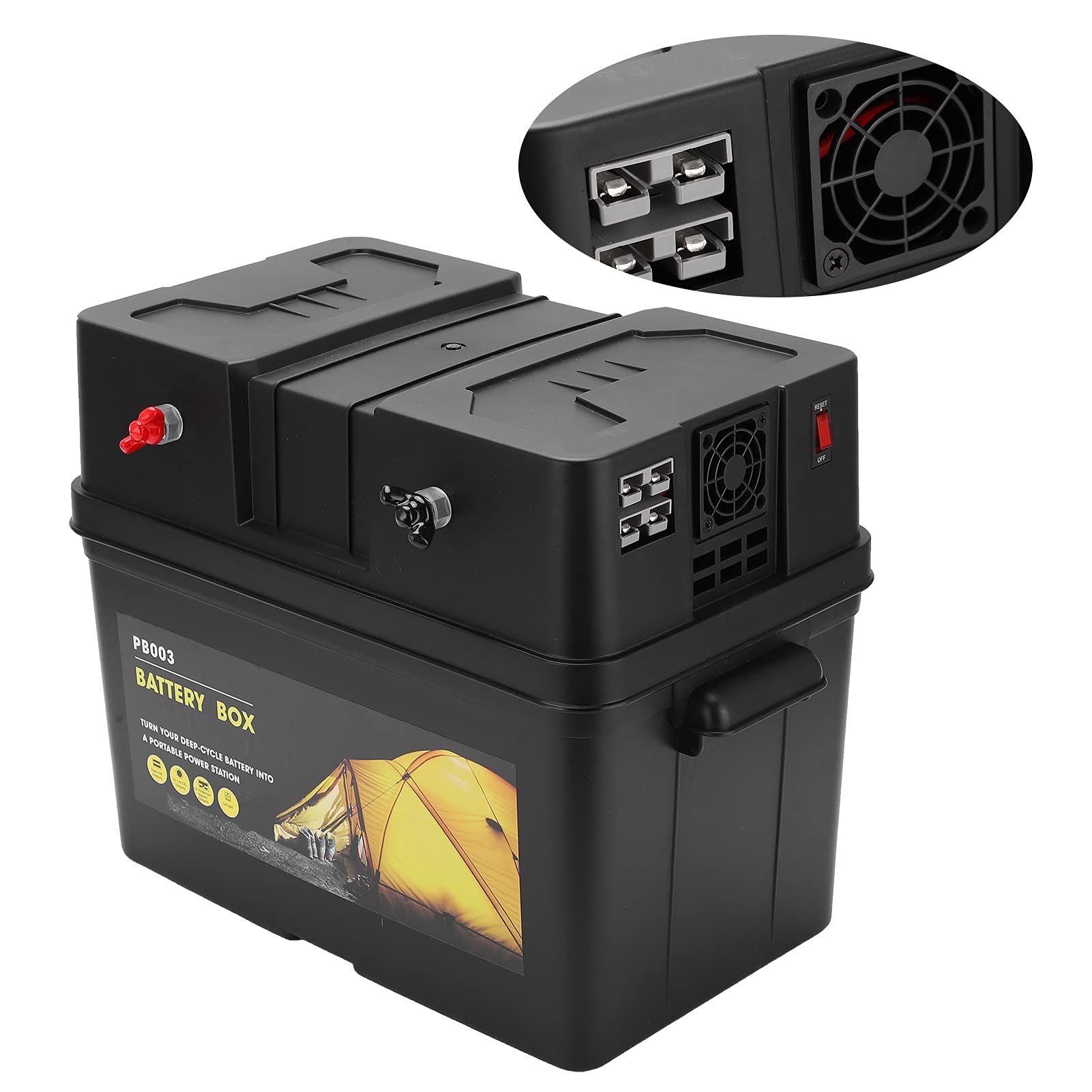 Outdoor Car Battery Box, Motor Battery Power Center 12V Multifunktional für Yachten für Wohnmobile von WNSC
