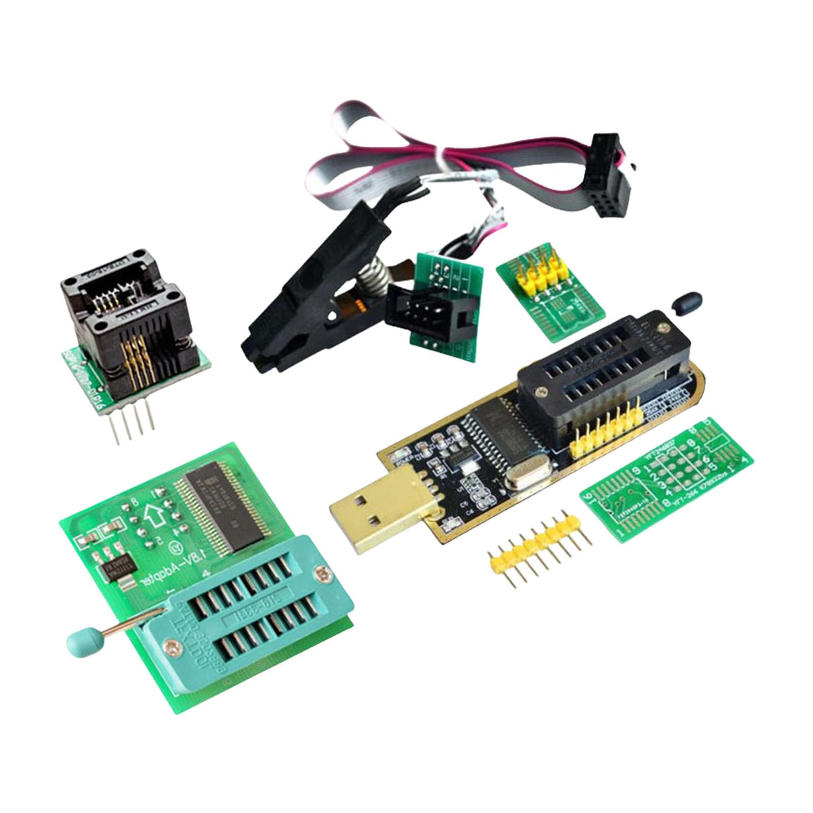 Umfassende CH341B BIOS USB + SOIC8 SOP8 Test Clip Kits Für Elektronische Ingenieure Und Hardwareentwickler Umfassende CH341B BIOS USB + SOIC8 SOP8 Test Clip Kits Für Elektronische Ingenieure Und Hardwareentwickler von WNXGNHO