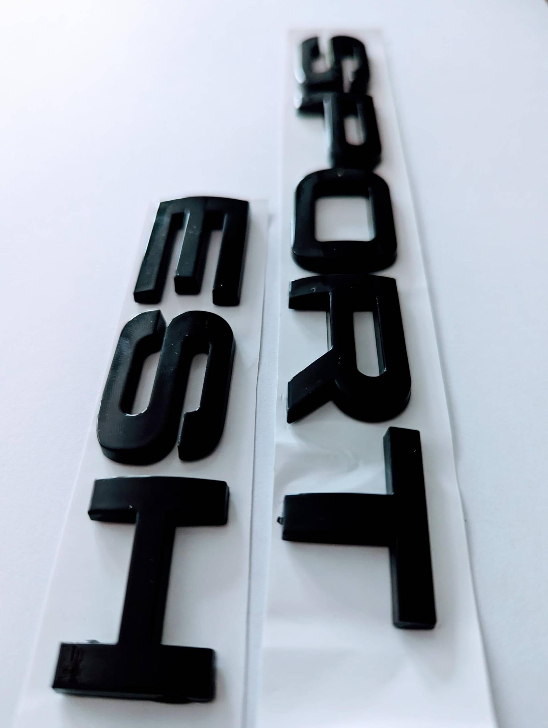 2 Stück 3D-Metallschild Kreative Abzeichen-Aufkleber für Land Rover Range Rover Sport Discovery Sport Modifizierte Turbo-Embleme, Dekorationsaufkleber,Black von WOAFEY
