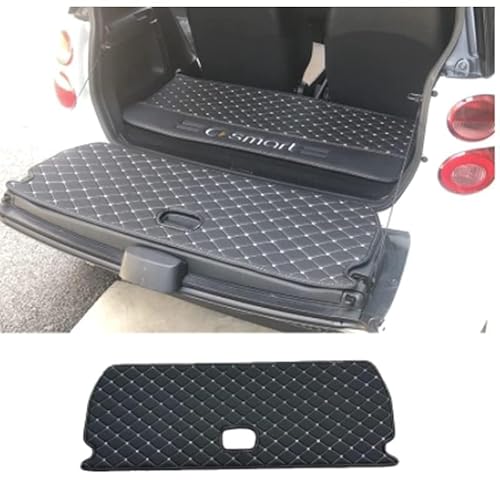 Auto-Kofferraumabdeckung für Smart 451 Fortwo Smart 453 Fortwo, wasserdichte Leder-Hintertürmatte, Auto-Styling-Zubehör,451 Auto-Kofferraumabdeckung für Smart 451 Fortwo Smart 453 Fortwo, wasserdichte Leder-Hintertürmatte, Auto-Styling-Zubehör,451 von WOAFEY