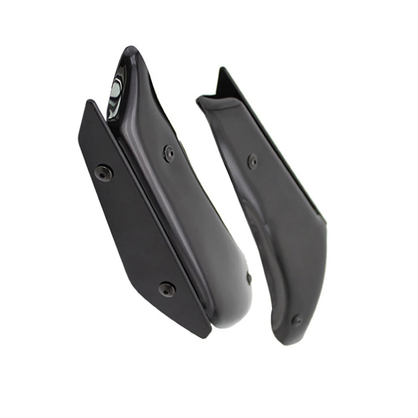 Für KAWASAKI ZX10R ZX-10R 2011 12 13 14 15 16 17 2018 2019 2020 Motorradverkleidungsteile Aerodynamischer Flügelsatz Fester Winglet-Verkleidungsflügel Zubehör (Color : Schwarz) von WOBBLO