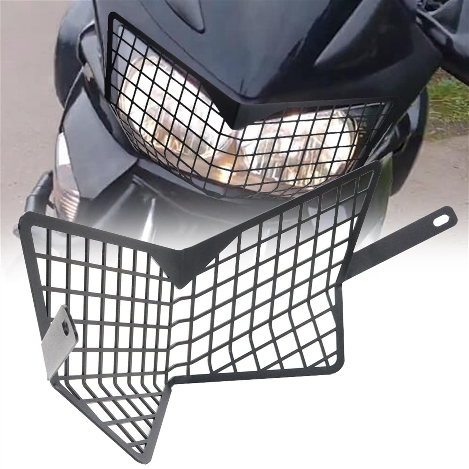 WOBBLO Für H&onda Varadero XL1000V 1999-2014 Motorrad Scheinwerferschutz Fit Frontlicht Scheinwerfer Kühlergrill Schutzabdeckung Schutz Aluminium Zubehör von WOBBLO