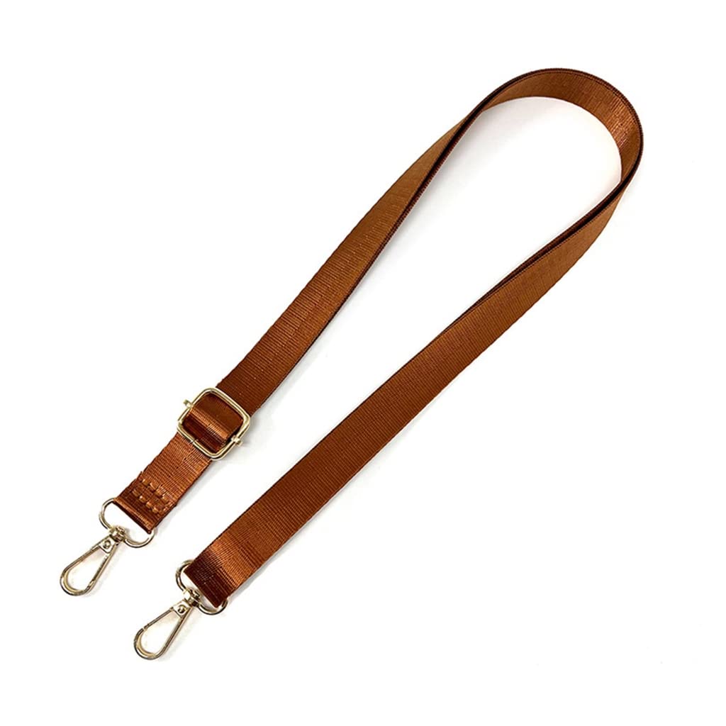 WOEIFGV 137,2 cm Handtaschen-Schultergurt, Ersatz-Nylonriemen für Damen, Geldbörse, Crossbody-Tasche, verstellbarer Riemen mit Metallhaken, Braun, Six point webbing WOEIFGV 137,2 cm Handtaschen-Schultergurt, Ersatz-Nylonriemen für Damen, Geldbörse, Crossbody-Tasche, verstellbarer Riemen mit Metallhaken, Braun, Six point webbing von WOEIFGV