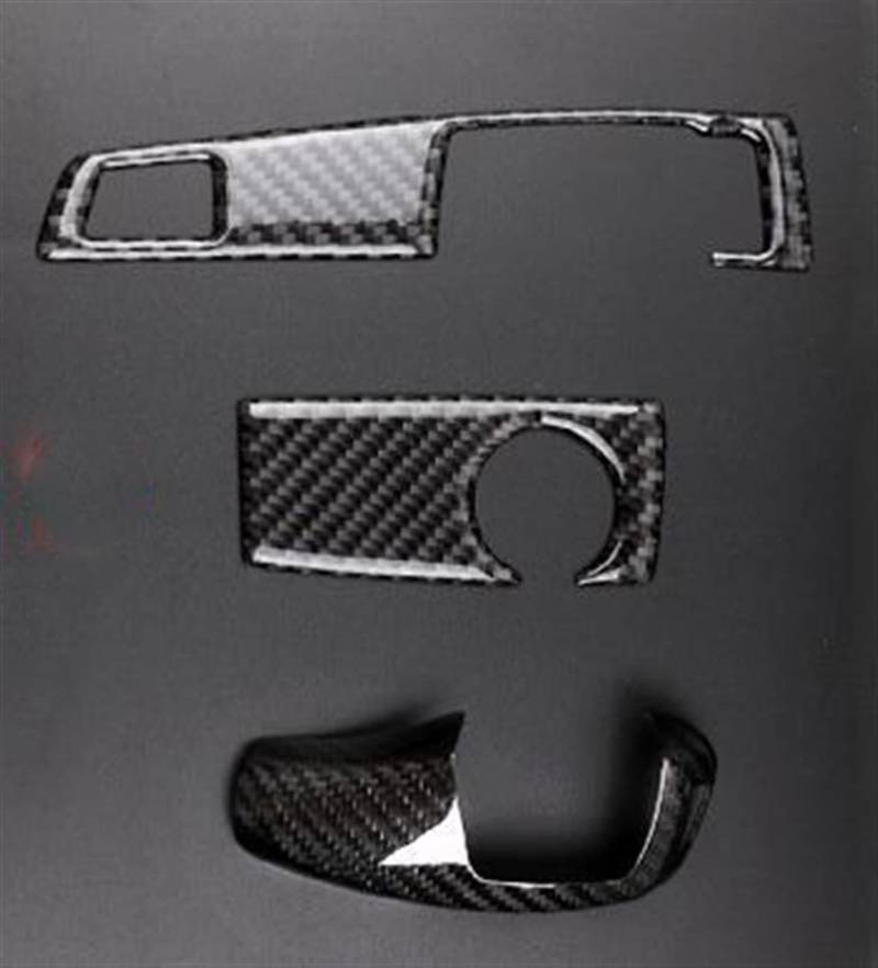 Auto Dekorieren Carbon-Faser-Mittelkonsolen-Gangschaltungs-Verkleidungs-Abdeckungs-Verkleidung Für BMW 5er F10 5GT F07 2011-2017 Car Styling Interior (Color : F) von WOHOOD