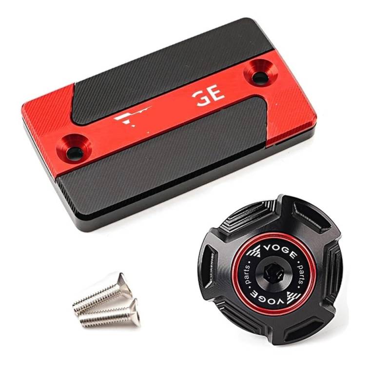 Bremspumpen Ölbecherabdeckung Für Für Voge 525DSX DSX525 DS525X DS 525X 2023 2024 Motorrad Vorne Hinten Brems Flüssigkeit Reservoir Abdeckung von WOHOOD
