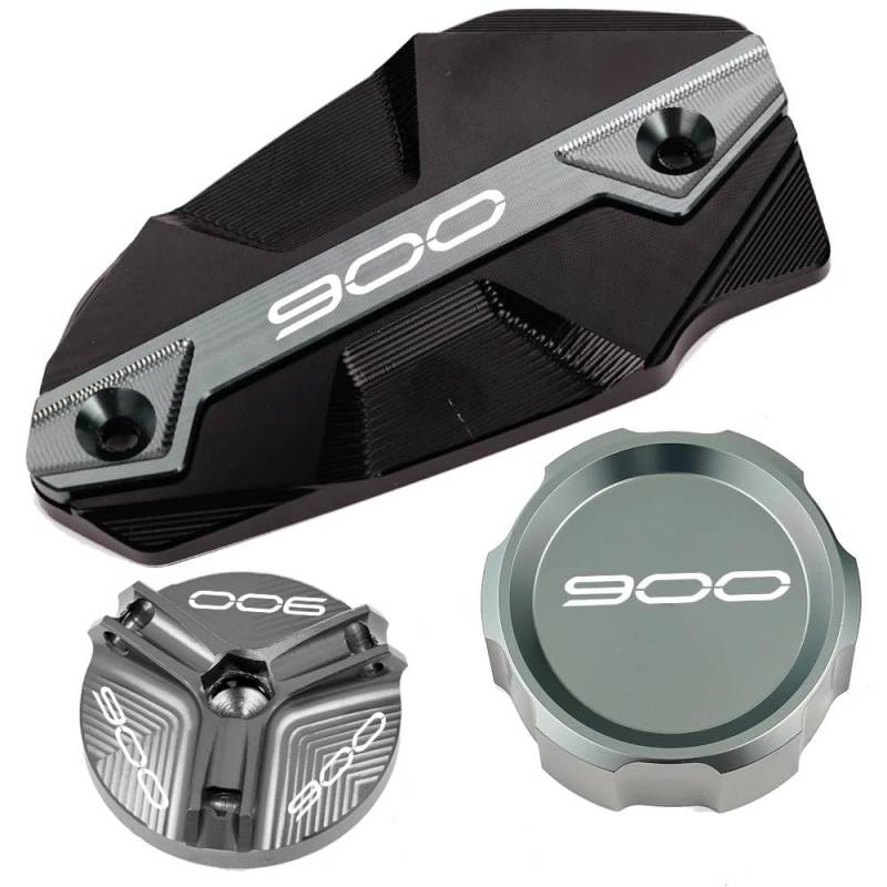 Bremszylinder Deckel Für Z900 Z 900 SE 2017-2024 Motorrad Zubehör Vorne Hinten Brems Flüssigkeit Reservoir Abdeckung Motoröl Einfülldeckel von WOHOOD
