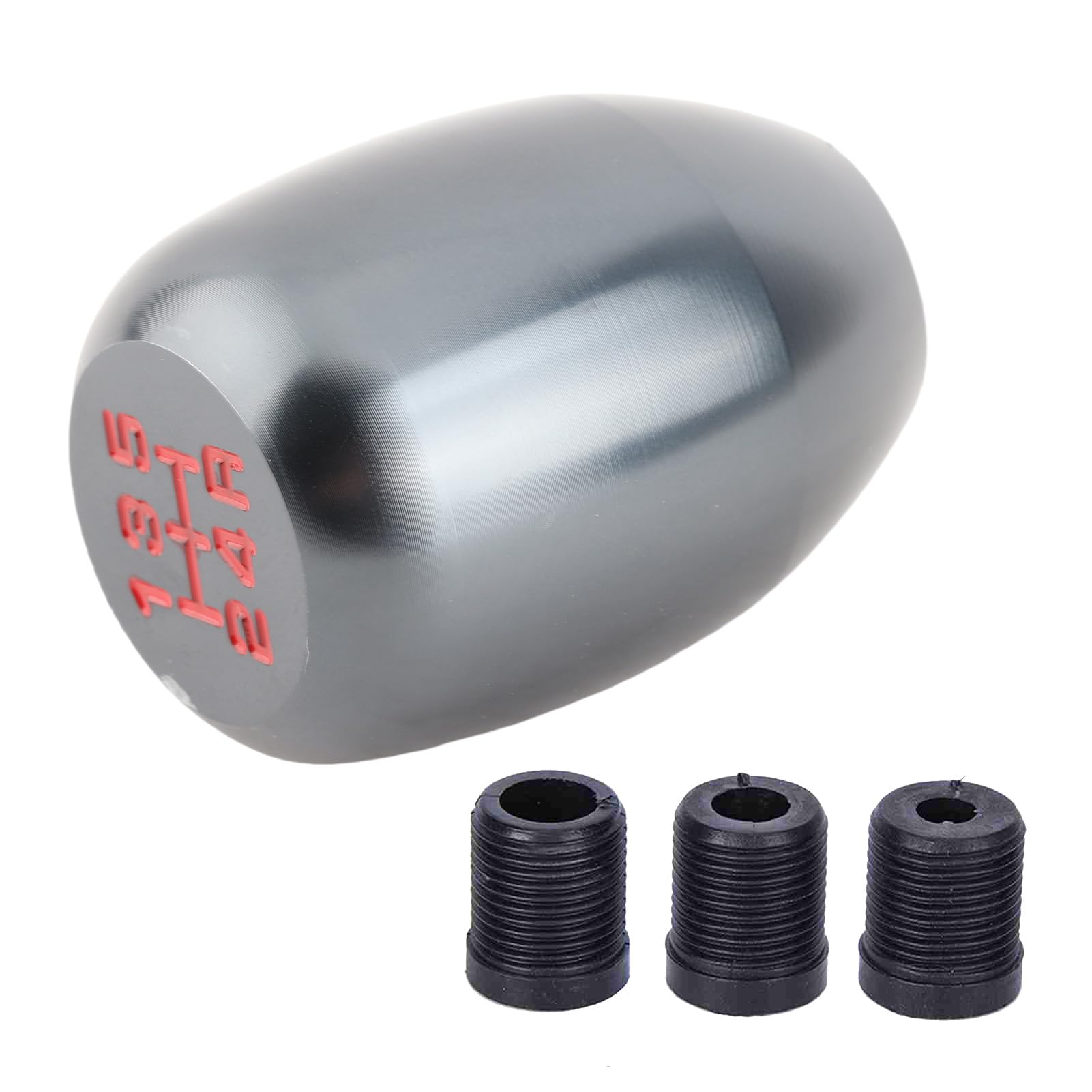 5 -Geschwindigkeitshandbuch -Schaltknauf, Auto -Metall -Zahnstabhebel mit 8/10/12 -mm -Adaptern Universal Ersatzgetriebe für 5 Geschwindigkeitswagen (8 Farben erhältlich) (Du färbte) von WOHPNLE