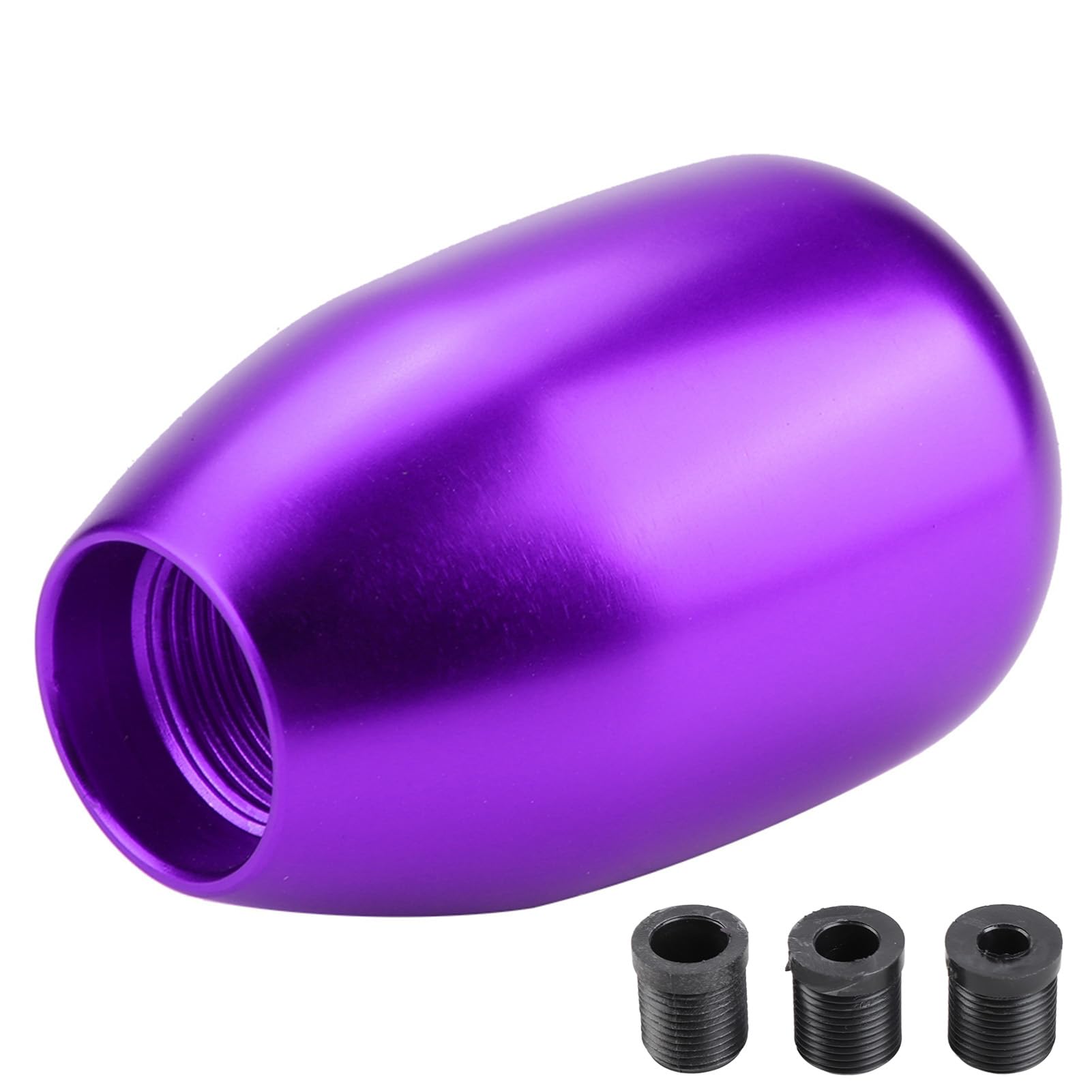 5 -Geschwindigkeitshandbuch -Schaltknauf, Auto -Metall -Zahnstabhebel mit 8/10/12 -mm -Adaptern Universal Ersatzgetriebe für 5 Geschwindigkeitswagen (8 Farben erhältlich) (Lila) von WOHPNLE