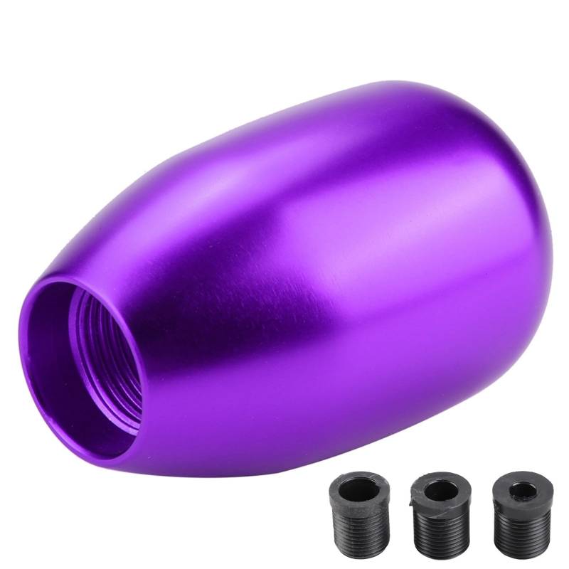 5 -Geschwindigkeitshandbuch -Schaltknauf, Auto -Metall -Zahnstabhebel mit 8/10/12 -mm -Adaptern Universal Ersatzgetriebe für 5 Geschwindigkeitswagen (8 Farben erhältlich) (Lila) von WOHPNLE