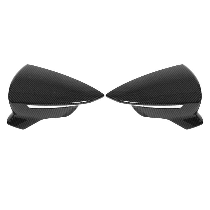 Rückspiegelabdeckung, 2pcs verbesserte Aerodynamik -Seitenspiegelabdeckung Gloss Black Outs Accessoires für Sitz MK3 5f St, MK5, KJ7 2013-2020 (Kohlefaserstil) von WOHPNLE