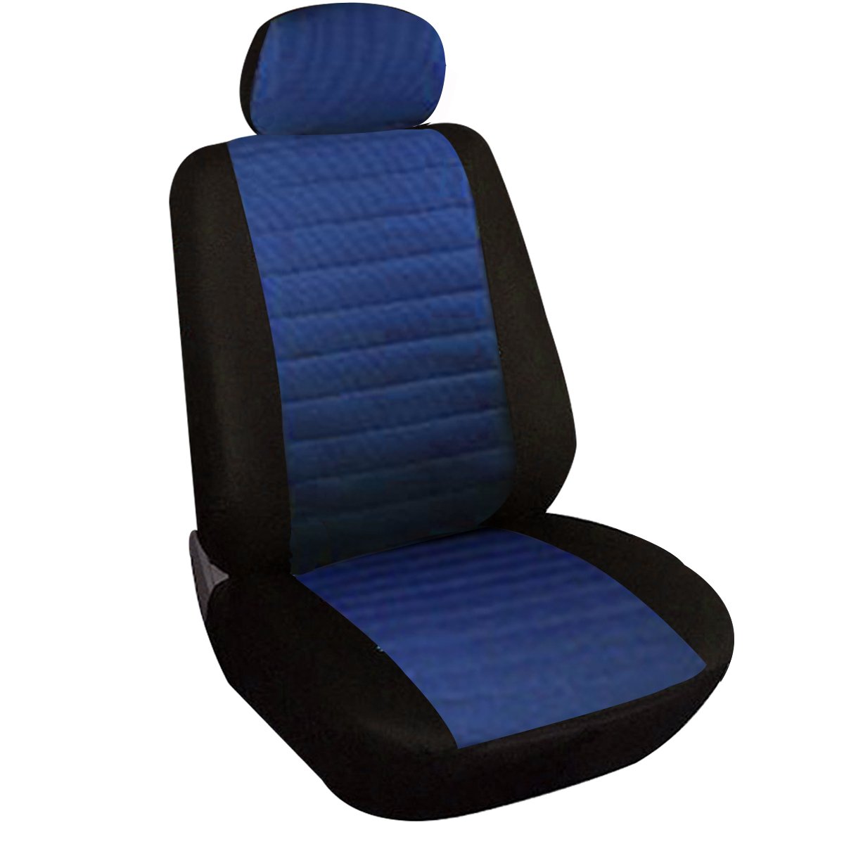 WOLTU 7232 Sitzbezug Auto Einzelsitzbezug universal Größe, 1er Set,schwarz/blau von WOLTU