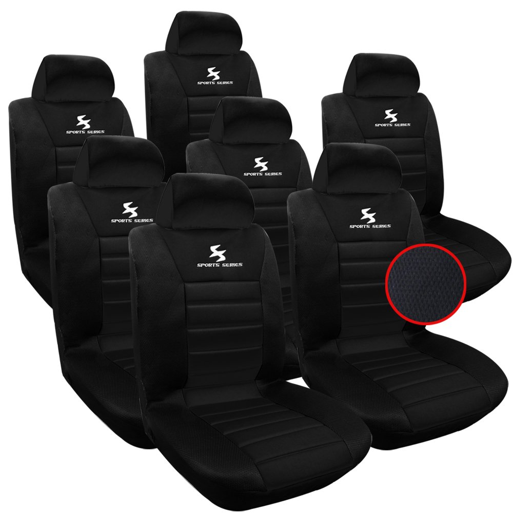 WOLTU 7er Sitzbezüge Auto Einzelsitzbezug universal Größe, Komplettset, schwarz WOLTU 7er Sitzbezüge Auto Einzelsitzbezug universal Größe, Komplettset, schwarz von WOLTU