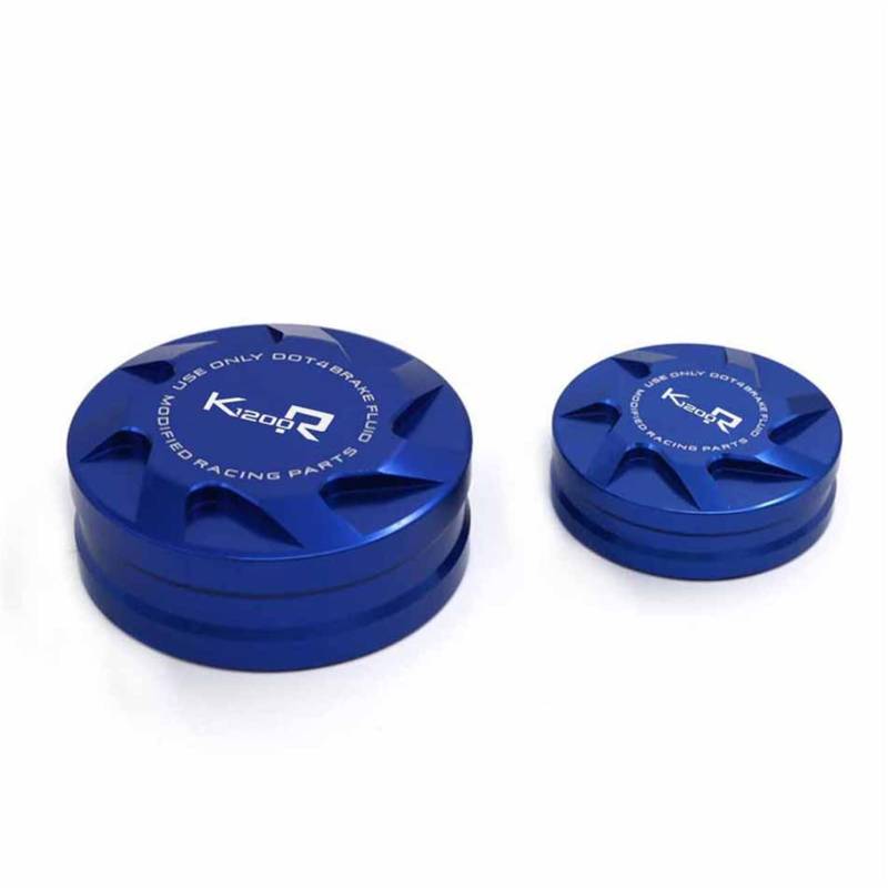 Abdeckkappe Für BMW K1200R K 1200R 2006-2009 Vorderradbremse Kupplung Zylinder Flüssigkeitsbehälter Abdeckung Motorrad Zubehör CNC(Blue) von WOLWES