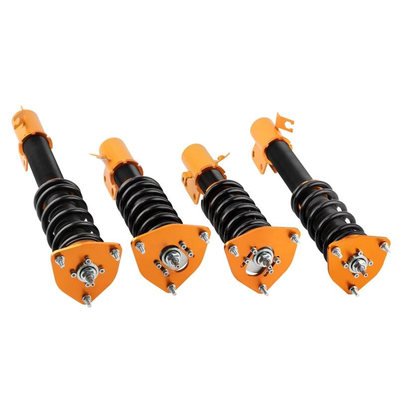Stoßdämpfer Set Kompatibel Mit Subaru Für Impreza Für WRX GDA GD9 GGA 2000–2007, Verstellbare Federbeine, Stoßdämpfer, Stoßdämpfer, Tieferlegungssatz(Yellow) von WOLWES