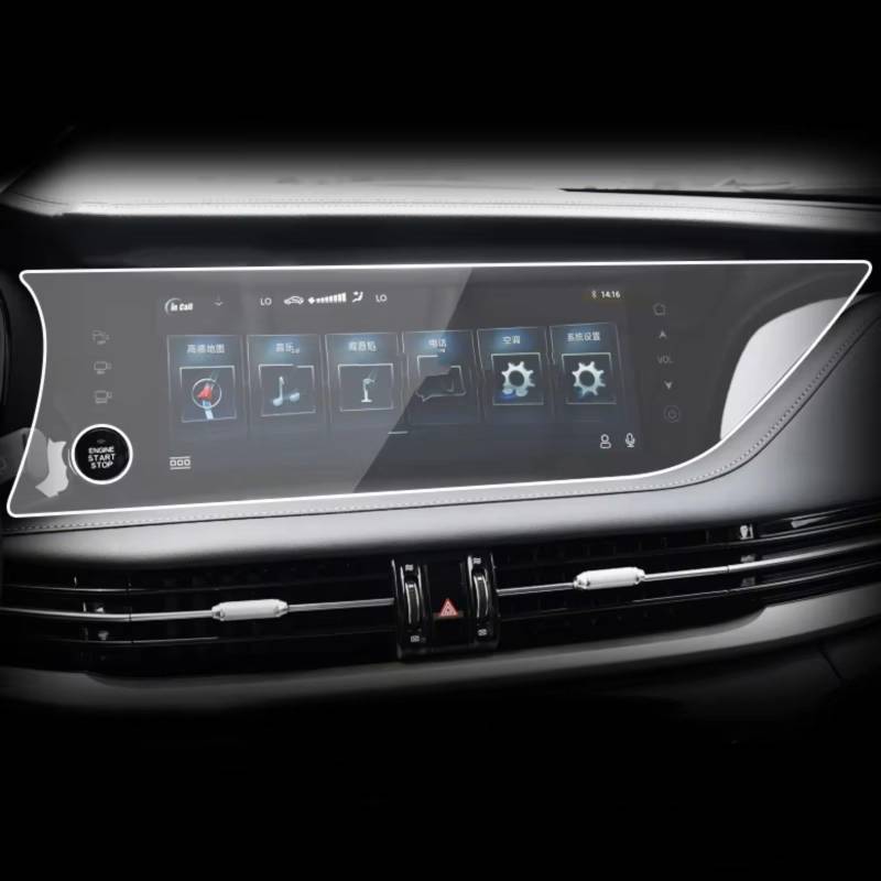 WOLWES Innenzubehör Kompatibel Mit Changan Für CS95 2019 2020 2021 2022 2023 1 Stück Auto GPS-Navigation Schutzfolie LCD-Bildschirm TPU-Folie Bildschirm von WOLWES