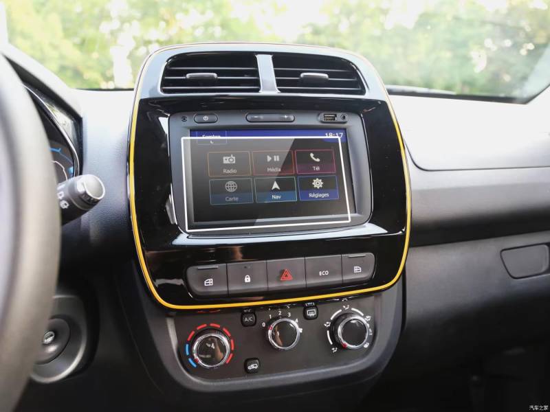WOLWES Innenzubehör Kompatibel Mit Dacia Für Spring 2020 2021 2022 2 Pac Displayschutzfolie Zubehör Navigation Displayschutzfolie von WOLWES