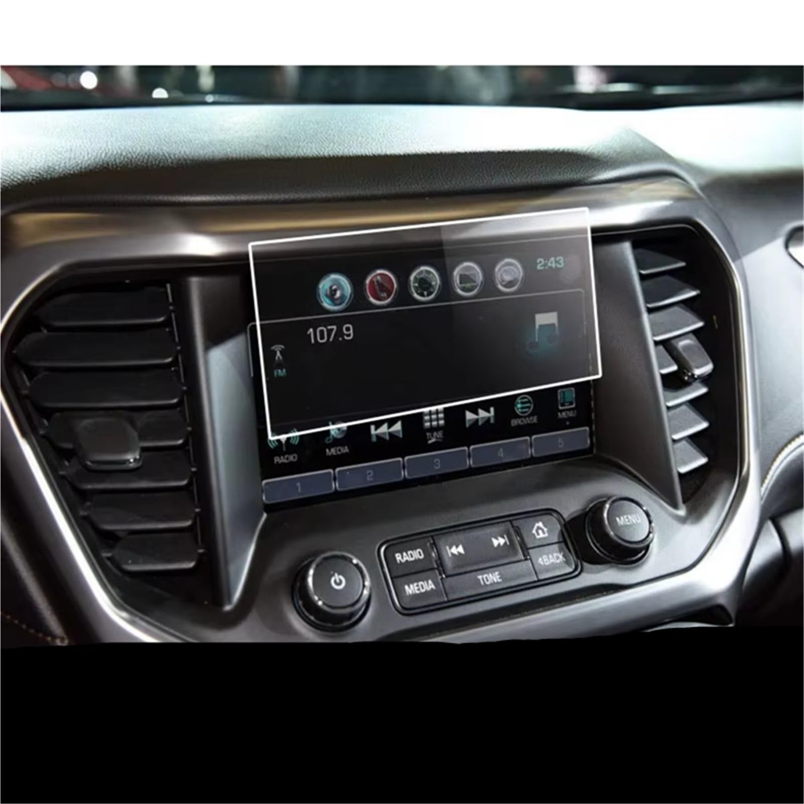 WOLWES Innenzubehör Kompatibel Mit Gmc Für Acadia 2016 2017 2018 2019, 1 Stück, Auto-Navigation, Gehärtete Glasfolie, Auto-Hartglas-Zubehör WOLWES Innenzubehör Kompatibel Mit Gmc Für Acadia 2016 2017 2018 2019, 1 Stück, Auto-Navigation, Gehärtete Glasfolie, Auto-Hartglas-Zubehör von WOLWES