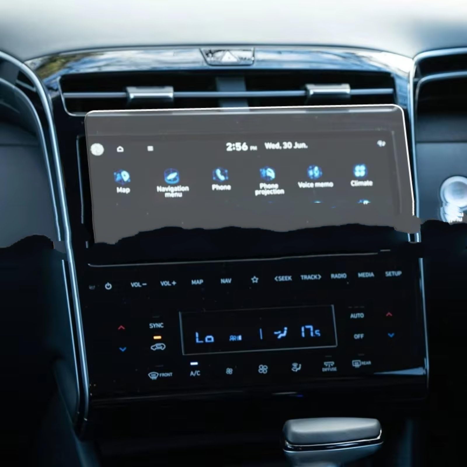 WOLWES Innenzubehör Kompatibel Mit Hyundai Für Tucson Für Elite 2021. 1 Stück Gehärtetes Glas Displayschutzfolie Auto-Navigations-Display-Zubehör WOLWES Innenzubehör Kompatibel Mit Hyundai Für Tucson Für Elite 2021. 1 Stück Gehärtetes Glas Displayschutzfolie Auto-Navigations-Display-Zubehör von WOLWES