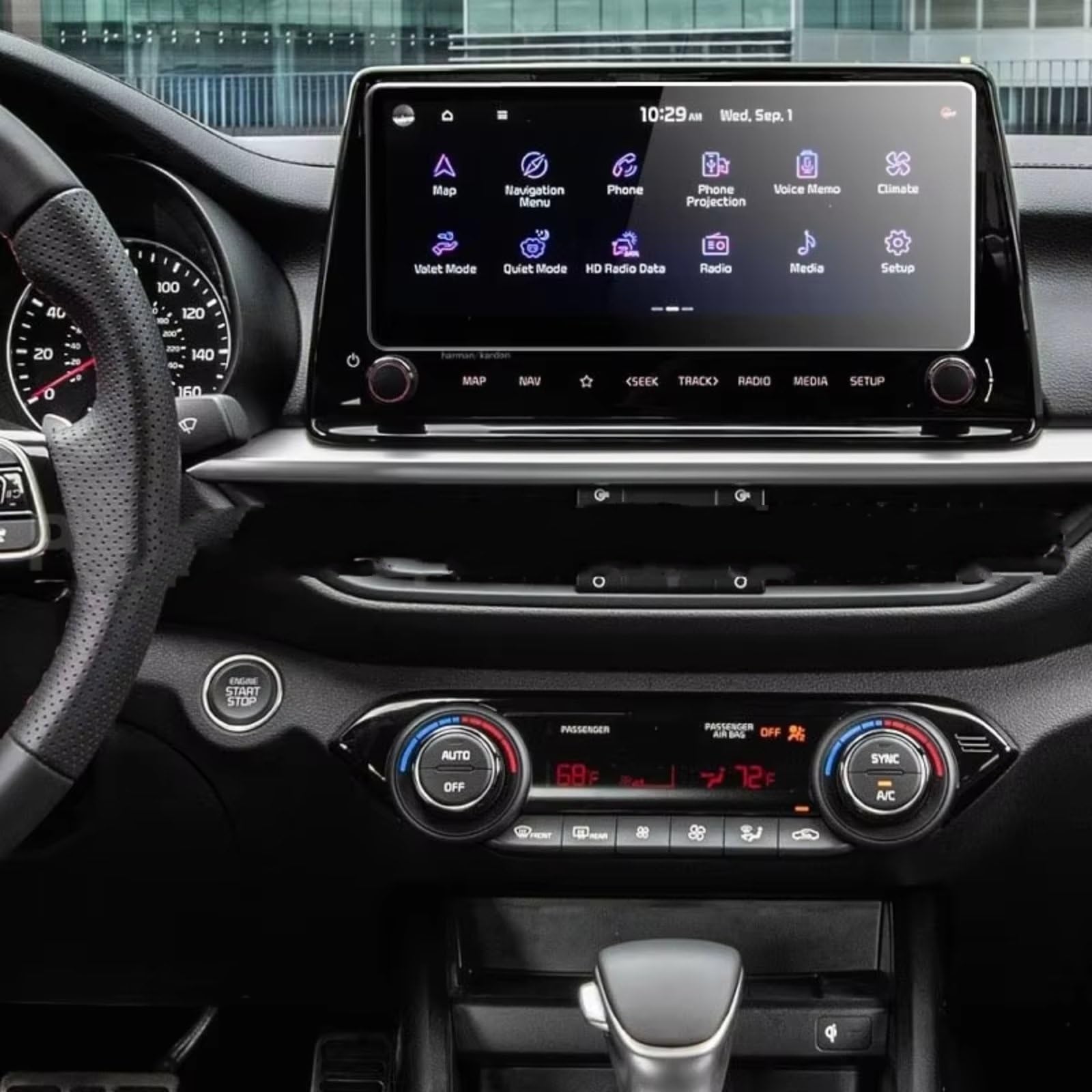 WOLWES Innenzubehör Kompatibel Mit Kia Für Forte Ex Gt 2022 1 Stück Gehärtetes Glas Filmschutz 10,25 Zoll Auto GPS Navigation Display Auto Bildschirm Aufkleber WOLWES Innenzubehör Kompatibel Mit Kia Für Forte Ex Gt 2022 1 Stück Gehärtetes Glas Filmschutz 10,25 Zoll Auto GPS Navigation Display Auto Bildschirm Aufkleber von WOLWES
