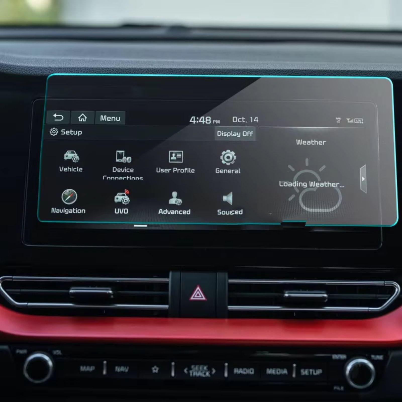 WOLWES Innenzubehör Kompatibel Mit Kia Für NIRO 2020 2021, 1 Stück Gehärtete Glasfolie, Auto-Navigation, Touchscreen-Schutz, Auto-Innenzubehör WOLWES Innenzubehör Kompatibel Mit Kia Für NIRO 2020 2021, 1 Stück Gehärtete Glasfolie, Auto-Navigation, Touchscreen-Schutz, Auto-Innenzubehör von WOLWES