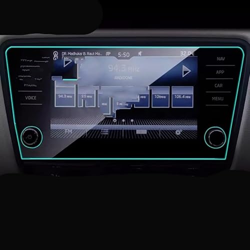 WOLWES Innenzubehör Kompatibel Mit Skoda Für Octavia 2019, 1 Stück, Auto-GPS-Navigation, Schutzfolie, Bildschirm, TPU-Schutzzubehör(8 inch 1PCS) von WOLWES
