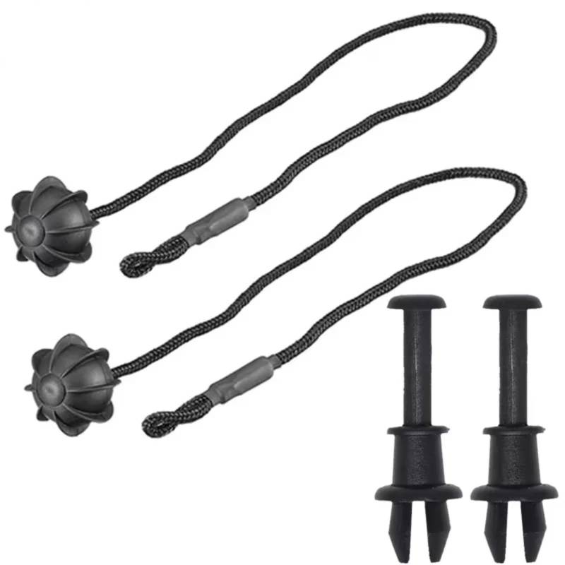 WOLWES Kompatibel Mit A3 8V 2013–2020 Auto-Kofferraum-Paketregal-String-Clips-Halter-Kabelaufhänger-Kofferraum-Aufbewahrungstasche Tray String Z5867769 Halteband Hutablage(1 Kit) von WOLWES