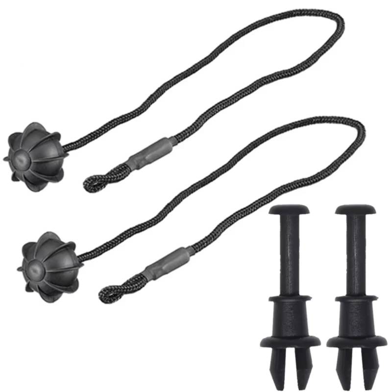 WOLWES Kompatibel Mit Seat Für Ibiza 2002–2018 Für Leon 2000–2013 Z5867769 Hinterer Kofferraum-Paketablagefach-Abdeckung Paketablage-Schnur-Clip-Halter-Seil Halteband Hutablage(1 Set) von WOLWES
