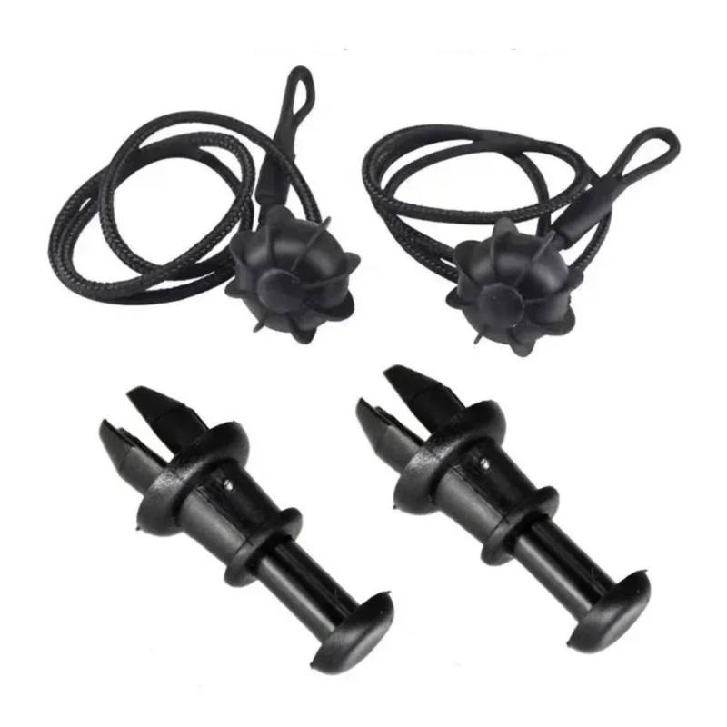 WOLWES Kompatibel Mit Seat Für Toledo 2005 2006 2007 2008 2009 Auto Paket Regal String Boot Stamm Clips Fach String Aufhänger Pivot Haken Strap Innen Halteband Hutablage von WOLWES