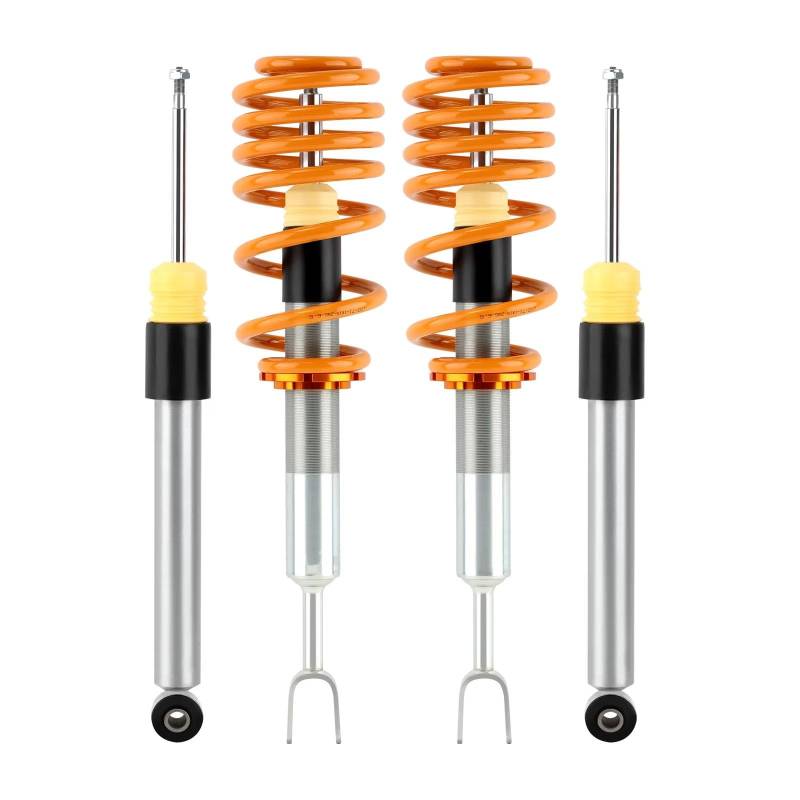 WOLWES Stoßdämpfer Set Kompatibel Mit A4 Für Avant 8E5 B6 2000 2001 2002 2003 2004 2005 Gewindefahrwerk Stoßdämpfer Stoßdämpfer Verstellbare Federbeine Stoßdämpfer Autoteile(Yellow) von WOLWES