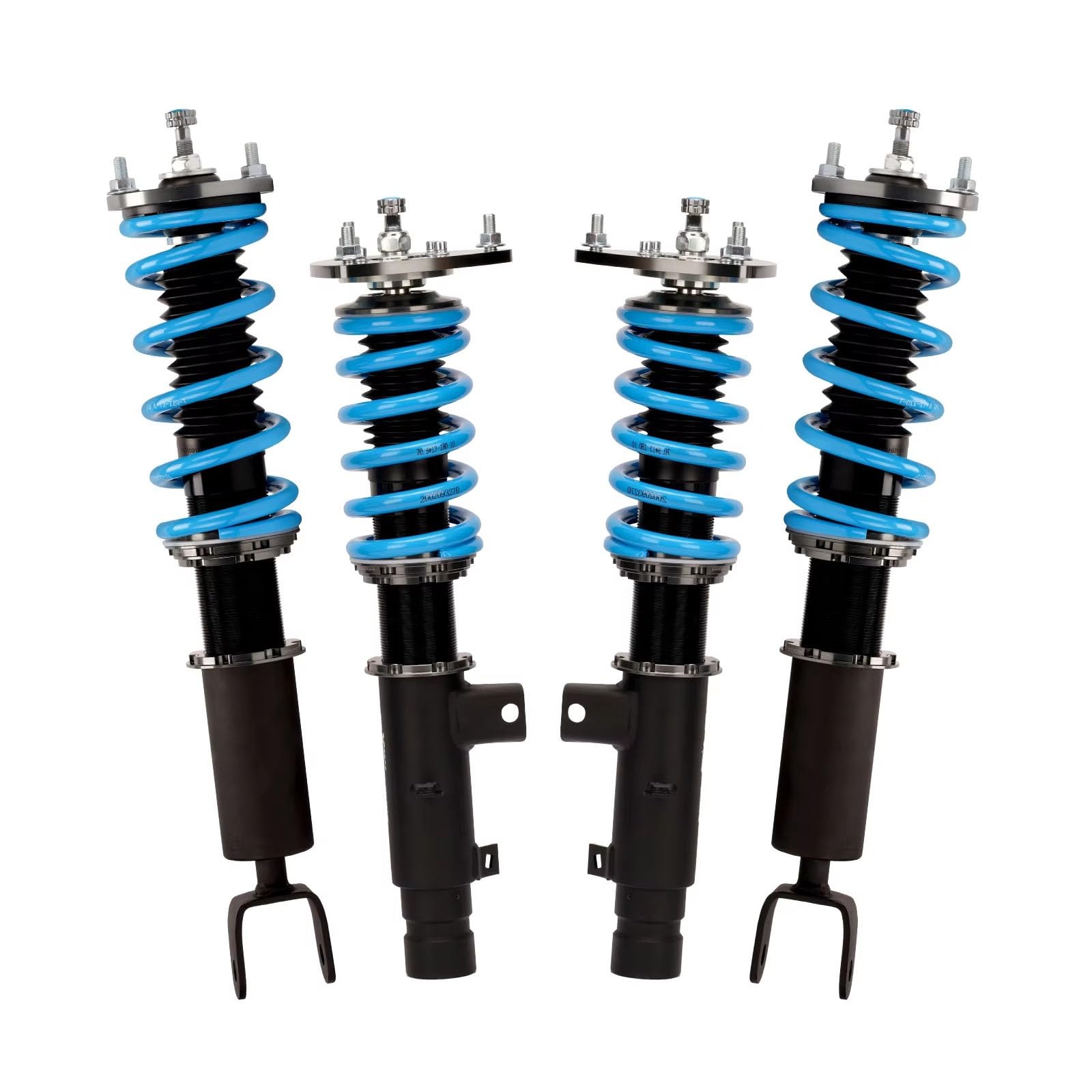 WOLWES Stoßdämpfer Set Kompatibel Mit Accord CR2 CR3 Coupe CT1 CT2 2013 2014 2015 2016 2017 24-stufiges Dämpfungs-Gewindefahrwerk, Einstellbarer Dämpfer-Stoßdämpfer von WOLWES