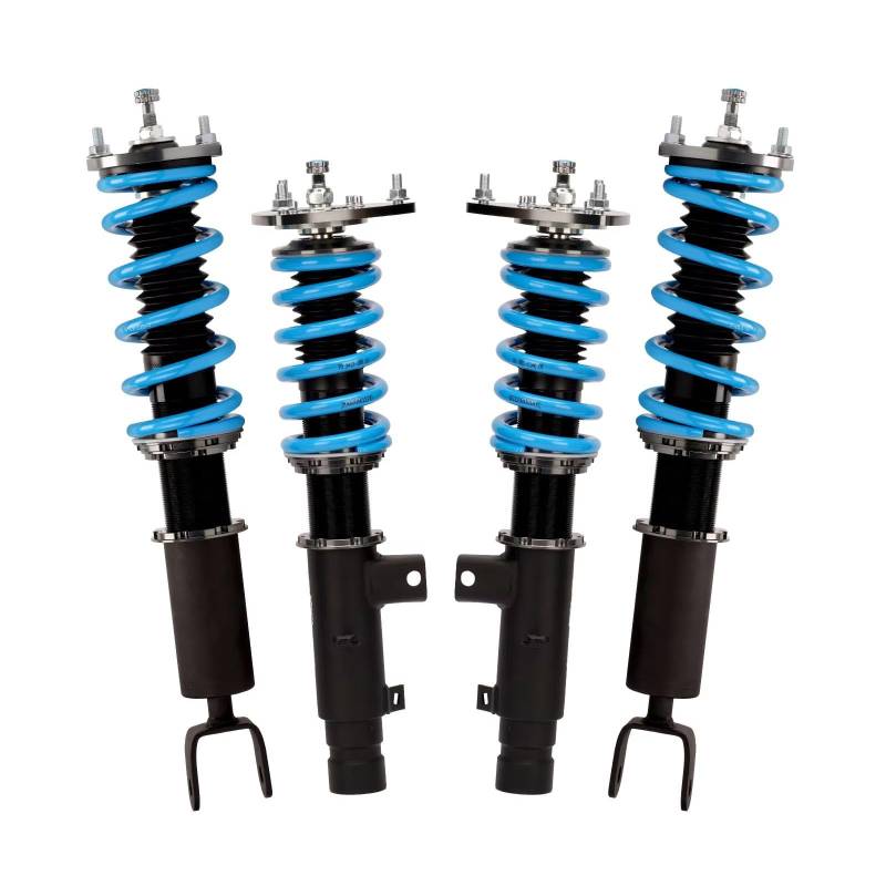 WOLWES Stoßdämpfer Set Kompatibel Mit Accord CR2 CR3 Coupe CT1 CT2 2013 2014 2015 2016 2017 24-stufiges Dämpfungs-Gewindefahrwerk, Einstellbarer Dämpfer-Stoßdämpfer von WOLWES