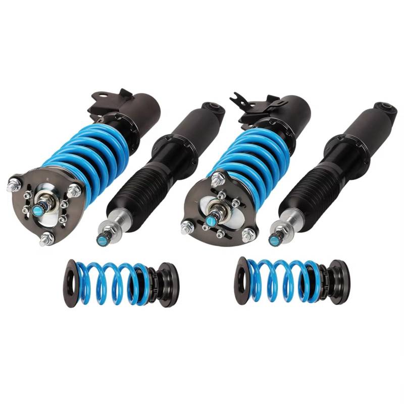 WOLWES Stoßdämpfer Set Kompatibel Mit Acura Für CSX 4-türige Limousine 2006 2007 2008 2009 2010 2011 Gewindefahrwerk Federbeine Stoßdämpfer Stoßdämpfer Gewindefahrwerk Kit Autoteile(Blue) von WOLWES