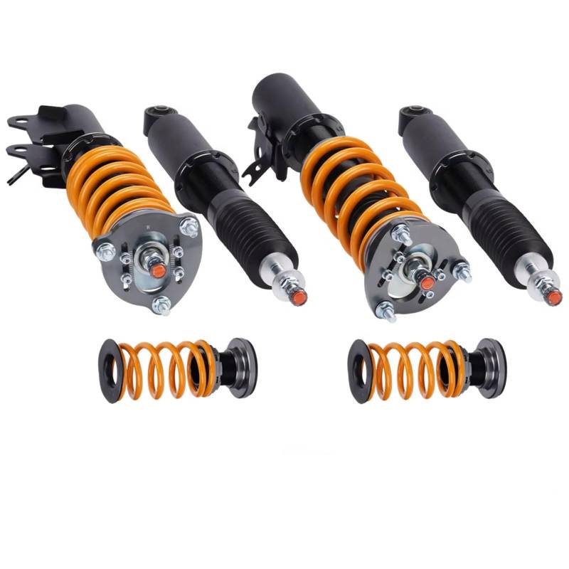 WOLWES Stoßdämpfer Set Kompatibel Mit Acura Für CSX 4-türige Limousine 2006 2007 2008 2009 2010 2011 Gewindefahrwerk Federbeine Stoßdämpfer Stoßdämpfer Gewindefahrwerk Kit Autoteile(Yellow) von WOLWES