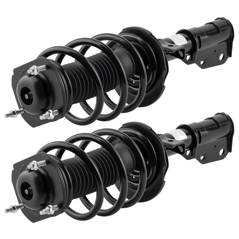 WOLWES Stoßdämpfer Set Kompatibel Mit Buick Für Enclave 2008 2009 2010 2011 2012 Gewindefahrwerksfeder Stoßdämpfer Vorne Komplette Federbeine Stoßdämpfer Gewindefahrwerk Tieferlegungssatz von WOLWES