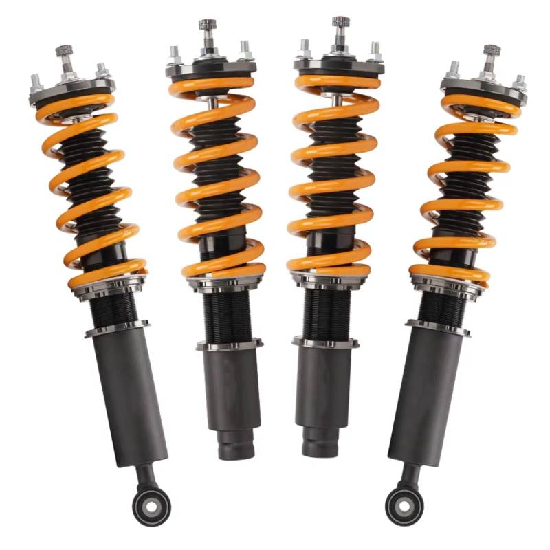 WOLWES Stoßdämpfer Set Kompatibel Mit CR-V 1. Generation RD1-RD3 FWD AWD 1996 1997 1998 1999 2000 2001 Vollgewindefahrwerk, Federung, Verstellbarer Dämpfer, Stoßdämpfer(Yellow) von WOLWES