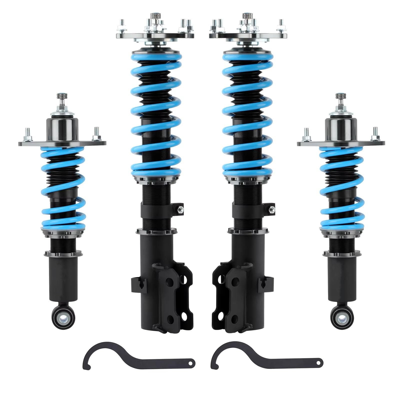 WOLWES Stoßdämpfer Set Kompatibel Mit CR-V 2007 2008 2009 2010 2011 24-Wege-Dämpfer Gewindefahrwerk Stoßdämpfer Einstellbarer Dämpfer Stoßdämpfer Autozubehör von WOLWES